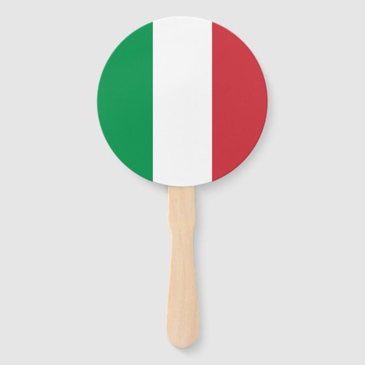 Italiaanse vlag handwaaier (Voorkant)