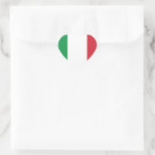 Italiaanse vlag hart sticker (Tas)