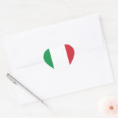 Italiaanse vlag hart sticker (Envelop)