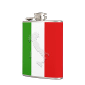 Italiaanse vlag heupfles (Links)