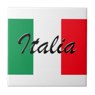 Italiaanse vlag - hoge kwaliteit tegeltje