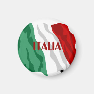 Italiaanse vlag "Italia" Koelkast Magnet Magneet