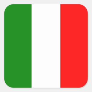 Italiaanse vlag Italiaanse vlag bandiera d'Italia  Vierkante Sticker