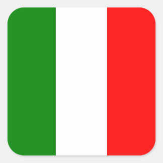 Italiaanse vlag Italiaanse vlag bandiera d'Italia Vierkante Sticker