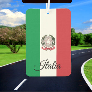 Italiaanse vlag, Italiaanse vlag, Italiaanse auto Luchtverfrisser