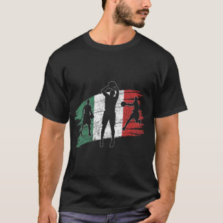 Italiaanse vlag Italië Basketbal T-shirt