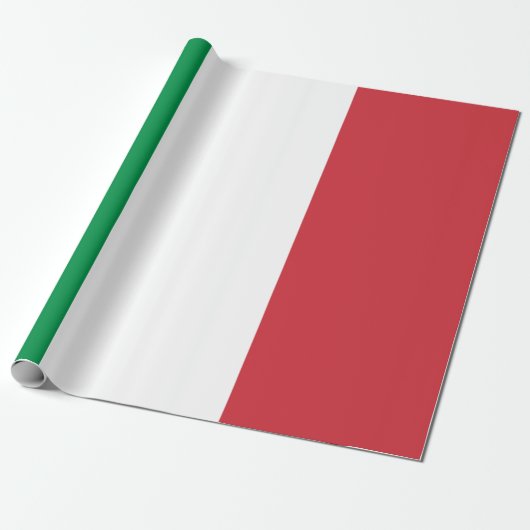 Italiaanse vlag (Italië) Cadeaupapier (Uitgerold)
