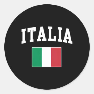 Italiaanse vlag Italië Italiaanse Italiano familie Ronde Sticker