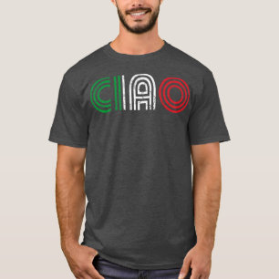 Italiaanse vlag Italië Italiano Retro T-shirt