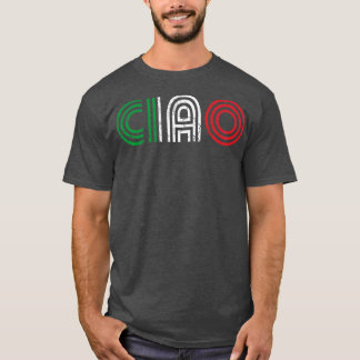 Italiaanse vlag Italië Italiano Retro T-shirt