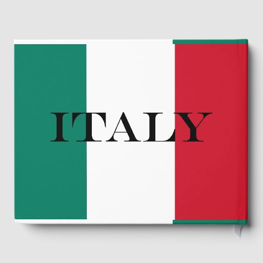 Italiaanse vlag Italië Italië Italië Italië Italië Gastenboek (Achterkant)