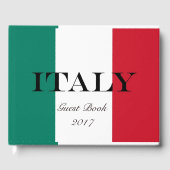 Italiaanse vlag Italië Italië Italië Italië Italië Gastenboek (Voorkant)