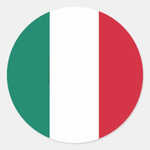 Italiaanse vlag Italië Italië Italië Italië Italië Ronde Sticker