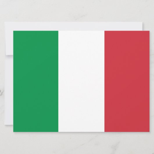 Italiaanse vlag (Italië) Kaart (Voorkant)
