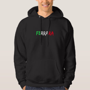Italiaanse vlag Italië Stad Ferrara Hoodie