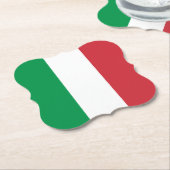 Italiaanse vlag kartonnen onderzetters (Gekanteld)
