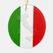 Italiaanse vlag keramisch ornament (Links)