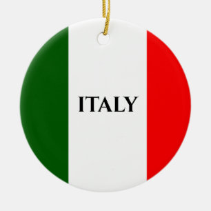 Italiaanse vlag keramisch ornament