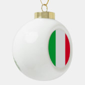 Italiaanse vlag keramische bal ornament (Links)