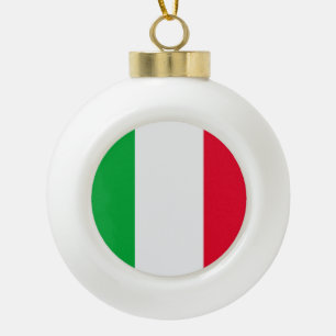 Italiaanse vlag keramische bal ornament