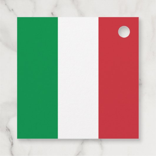 Italiaanse vlag kleuren bruiloft bedankjes labels (Achterkant)