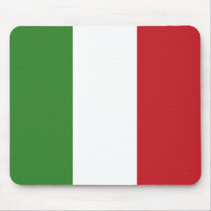 Italiaanse vlag kleuren italiaans groen wit rood muismat