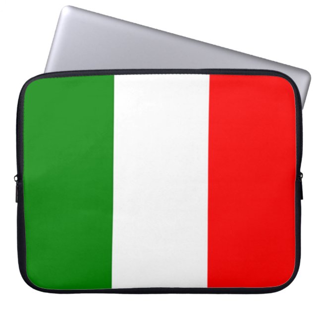 Italiaanse vlag laptop sleeve (Voorkant)