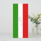 Italiaanse vlag menu (Staand voorkant)
