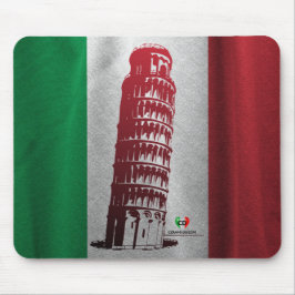 Italiaanse vlag met een hint van Pisa-Muismat Muismat