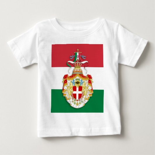 Italiaanse vlag met insignes van het Koninkrijk It (Voorkant)