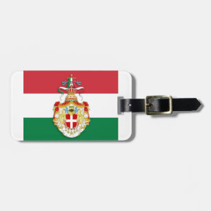 Italiaanse vlag met insignes van het Koninkrijk It Bagagelabel