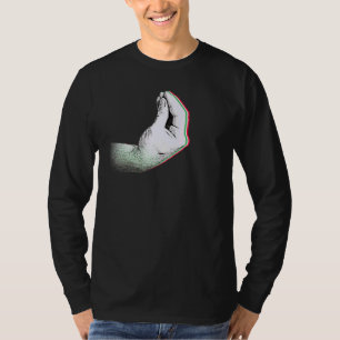 Italiaanse vlag met Italiaanse hand Gesture Capisc T-shirt