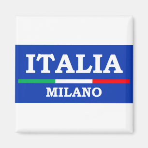 Italiaanse vlag Milano Italia Azzurri Magneet
