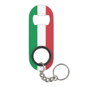 Italiaanse vlag mini flessenopener (Achterkant)