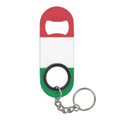 Italiaanse vlag mini flessenopener (Achterkant)
