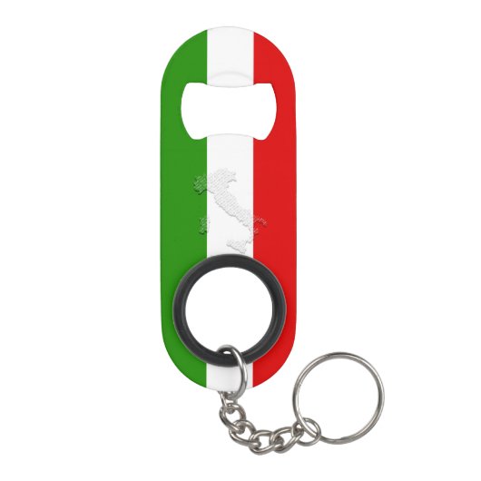 Italiaanse vlag mini flessenopener (Achterkant)