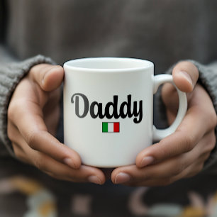 Italiaanse vlag mok voor papa