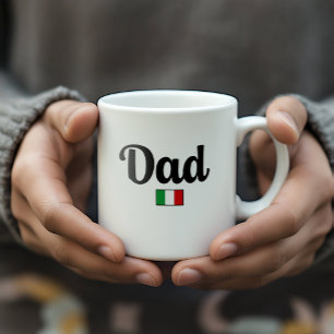 Italiaanse vlag mok voor vader