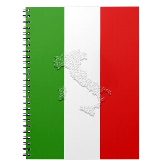 Italiaanse vlag notitieboek (Voorkant)