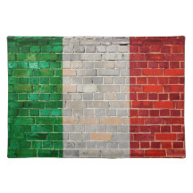 Italiaanse vlag op de muur