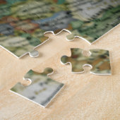 Italiaanse vlag op kaart legpuzzel (Zijkant)