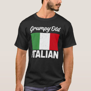 Italiaanse vlag oude Italiaanse opa T-shirt