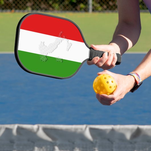 Italiaanse vlag pickleball paddle (Insitu)
