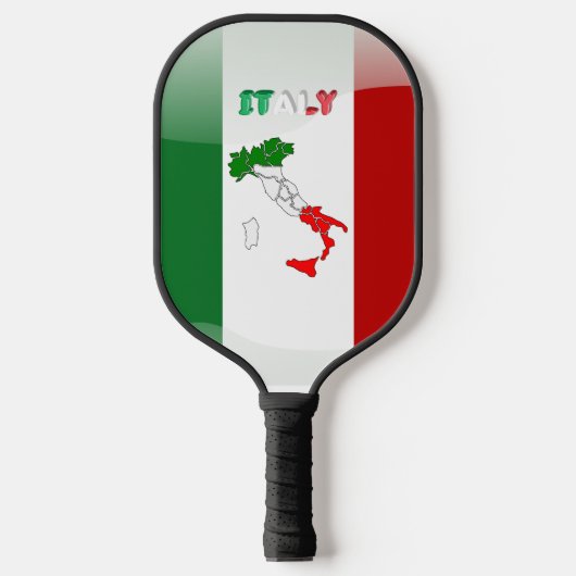 Italiaanse vlag pickleball paddle (Voorkant)