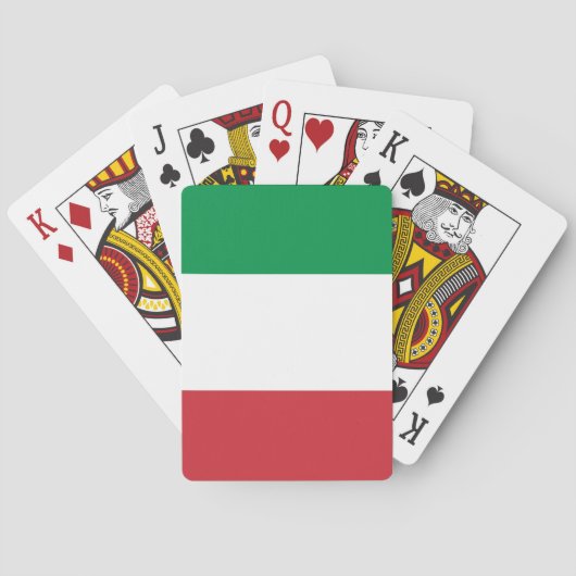 Italiaanse vlag pokerkaarten (Achterkant)