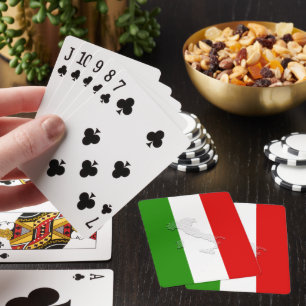 Italiaanse vlag pokerkaarten