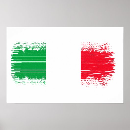 Italiaanse vlag poster (Voorkant)
