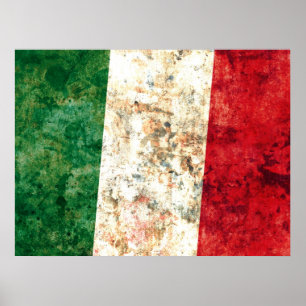 Italiaanse vlag poster