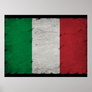 Italiaanse vlag poster