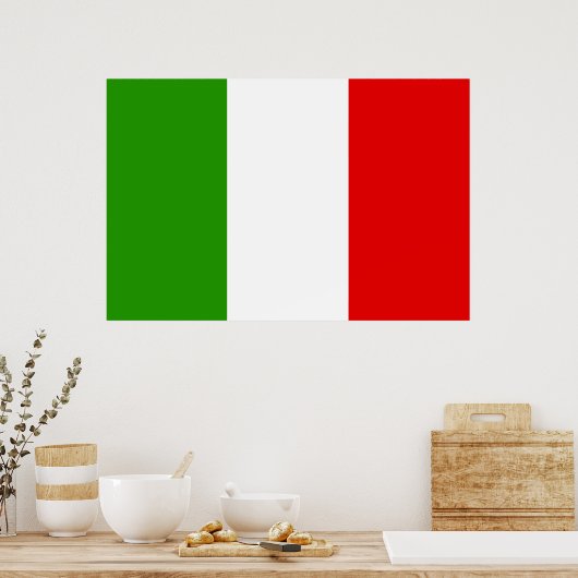 Italiaanse vlag poster (Keuken)